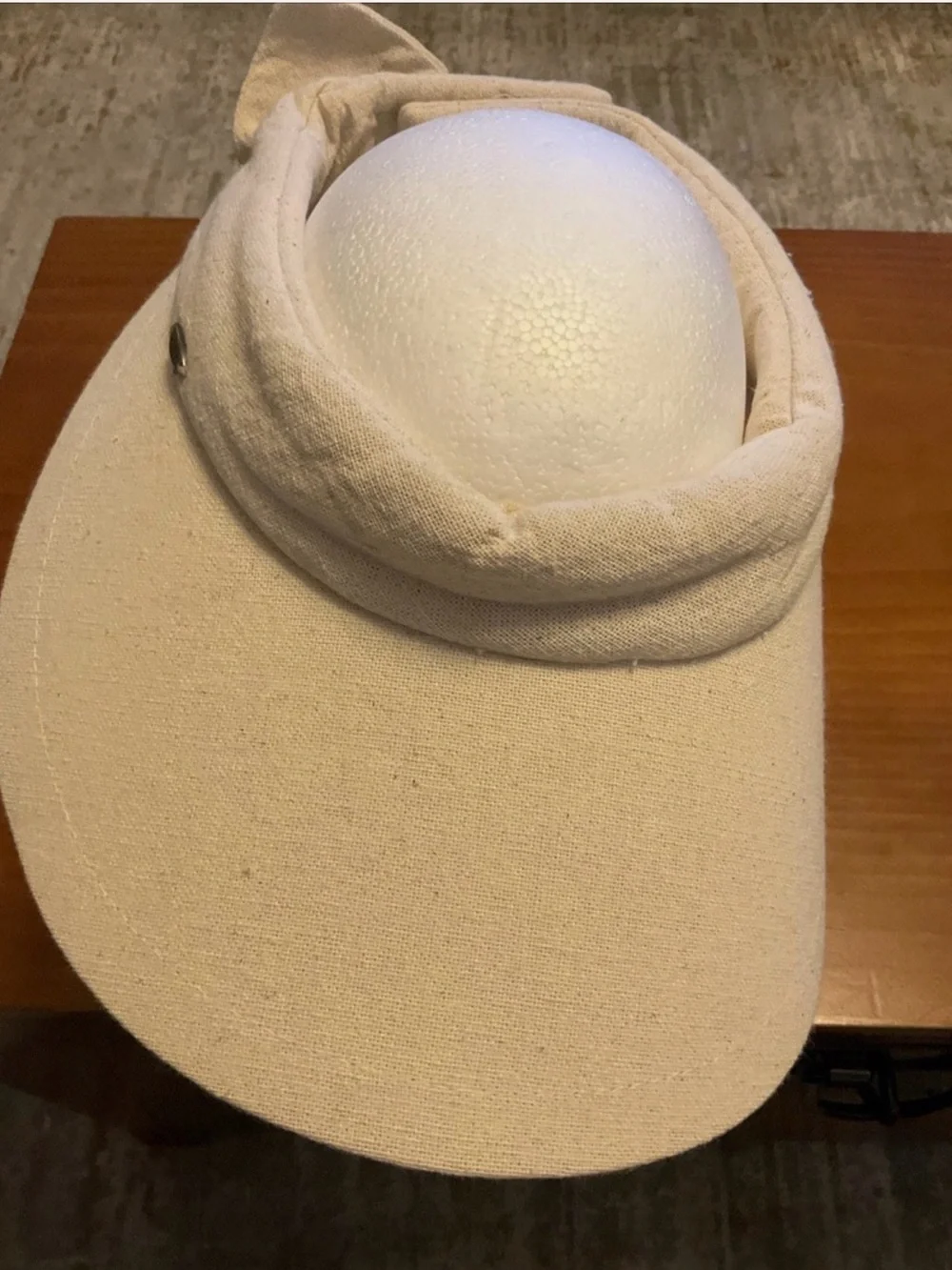 SCALA Beige Women's Visor Cap - Neutral Summer Accessory
